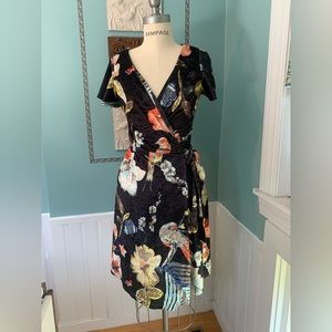 Luxurious velvet wrap dress